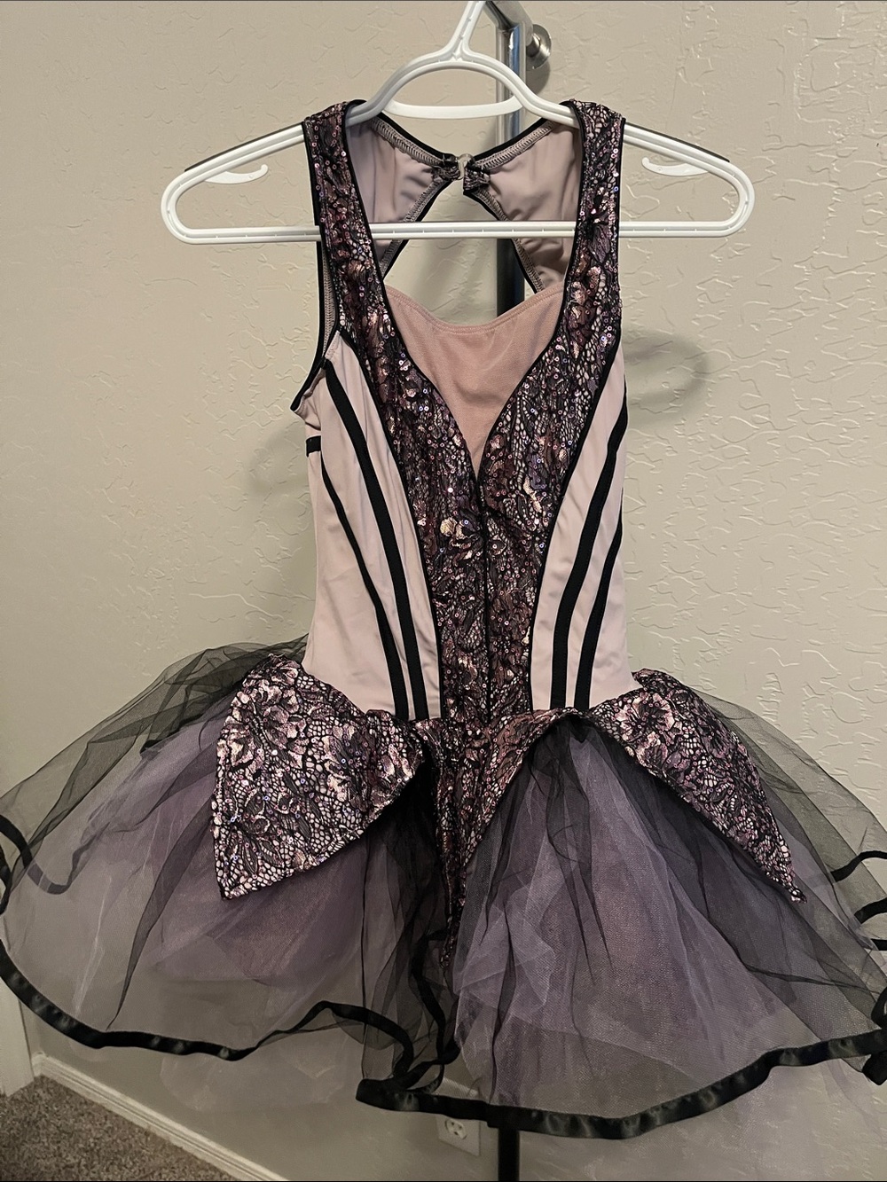 Revolution Pink and Black Lace Tutu Dress